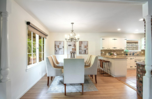 Vacant home staging in Burbank, CA, dining room