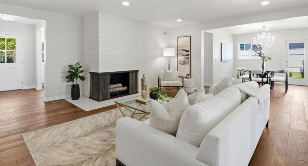 Vacant home staging in Pasadena, CA, staged interior