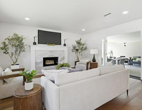 Vacant home staging in Pasadena, CA, staged interior