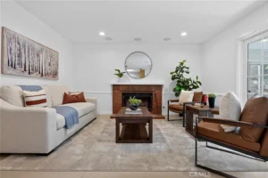 Vacant home staging in Santa Clarita, CA, living room