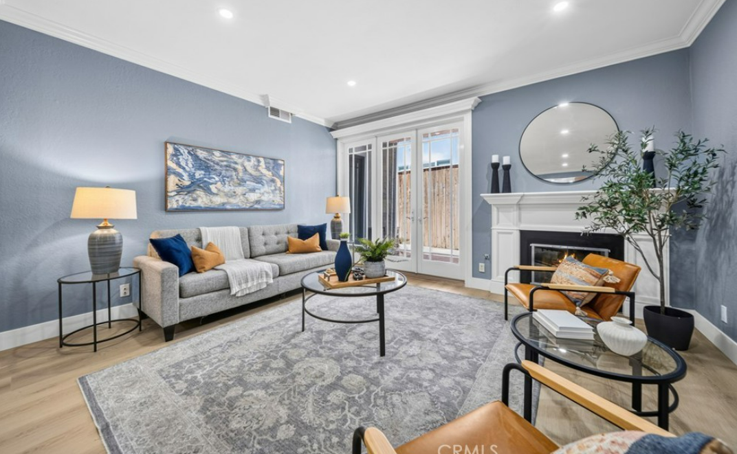 Vacant home staging in Santa Monica, CA, living room