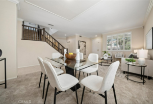 Vacant home staging in Stevenson Ranch, CA, dining area