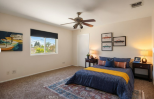 Vacant home staging in Valley Village, CA, bedroom