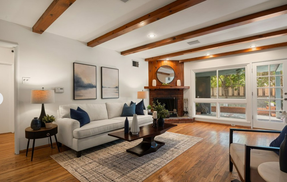 Vacant home staging in Valley Village, CA, staged interior