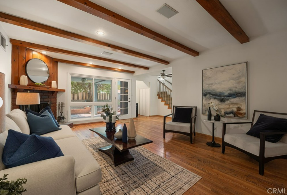 Vacant home staging in Valley Village, CA, living room