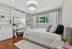 Vacant home staging in Los Angeles, CA, bedroom