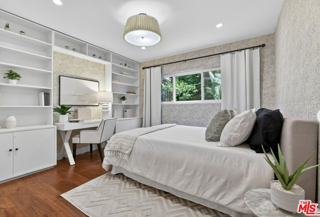 Vacant home staging in Los Angeles, CA, bedroom