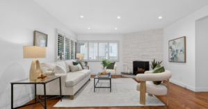 Vacant home staging in Los Angeles, CA, living room