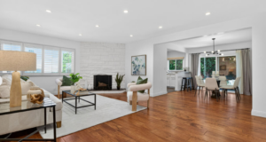 Vacant home staging in Los Angeles, CA, living room