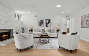 Vacant home staging in Granada Hills, CA, staged interior