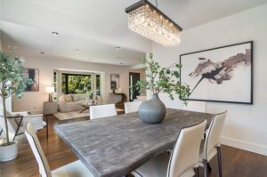 Vacant home staging in Burbank, CA, dining room