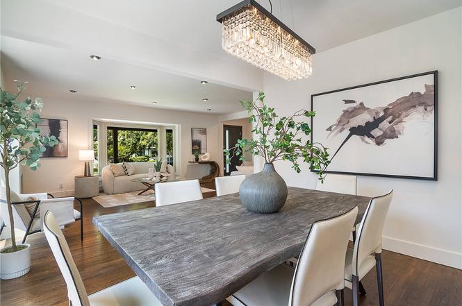 Vacant home staging in Burbank, CA, dining room