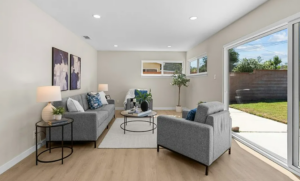 Vacant home staging in Lancaster, CA, staged interior