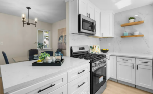 Vacant home staging in Lancaster, CA, staged interior