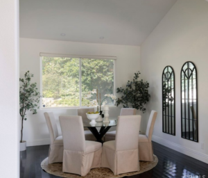 Vacant home staging in Newhall, CA, dining room
