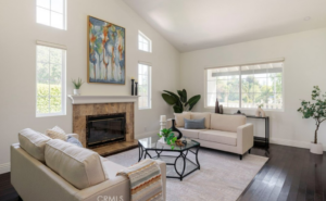 Vacant home staging in Newhall, CA, staged interior