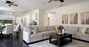 Vacant home staging in Newhall, CA, staged interior