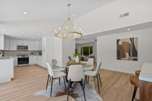 Vacant home staging in Saugus, CA, dining room