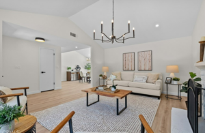 Vacant home staging in Saugus, CA, staged interior