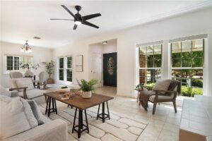 Vacant home staging in Burbank, CA, living room