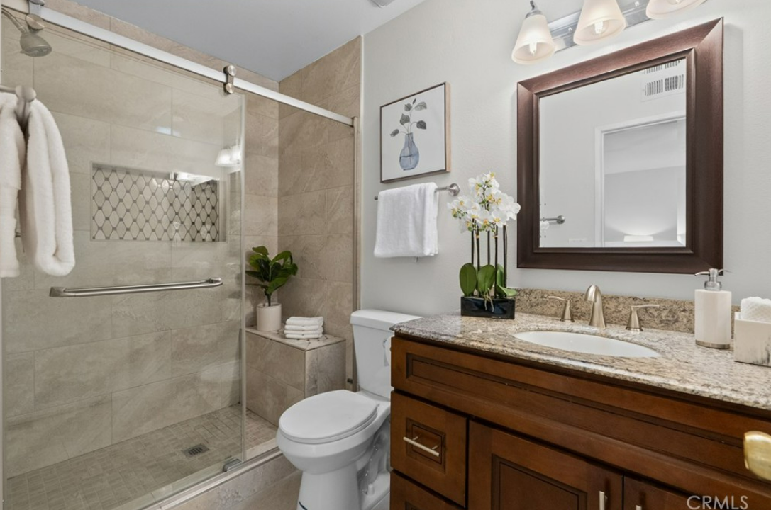 Vacant home staging in Santa Clarita, CA, bedroom