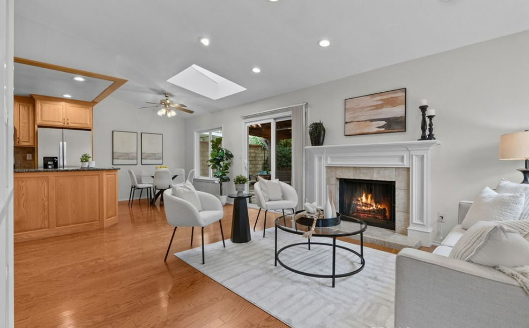 Vacant home staging in Santa Clarita, CA, living room