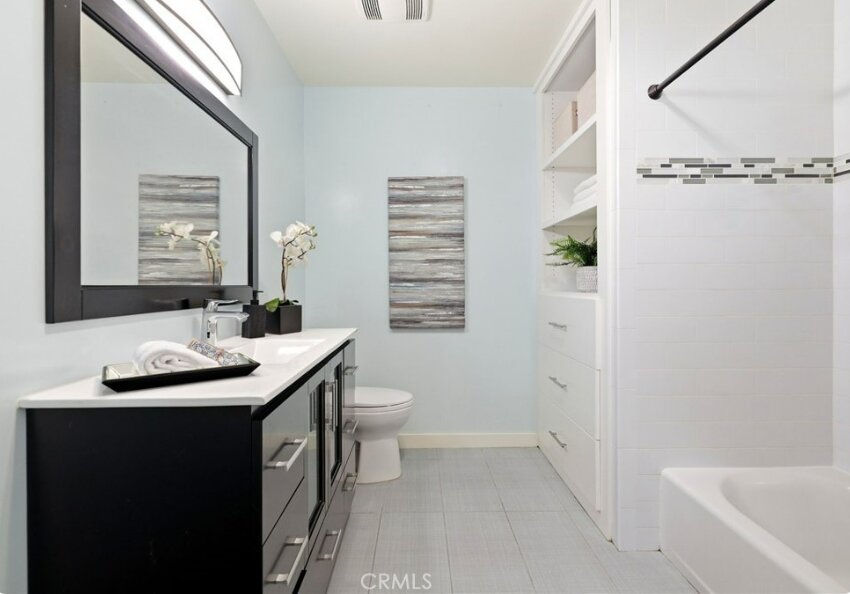 Home staging in Culver City, CA, bathroom