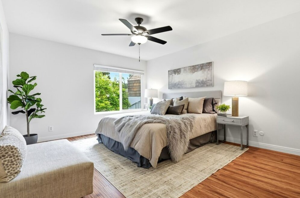 Home staging in Culver City, CA, bedroom