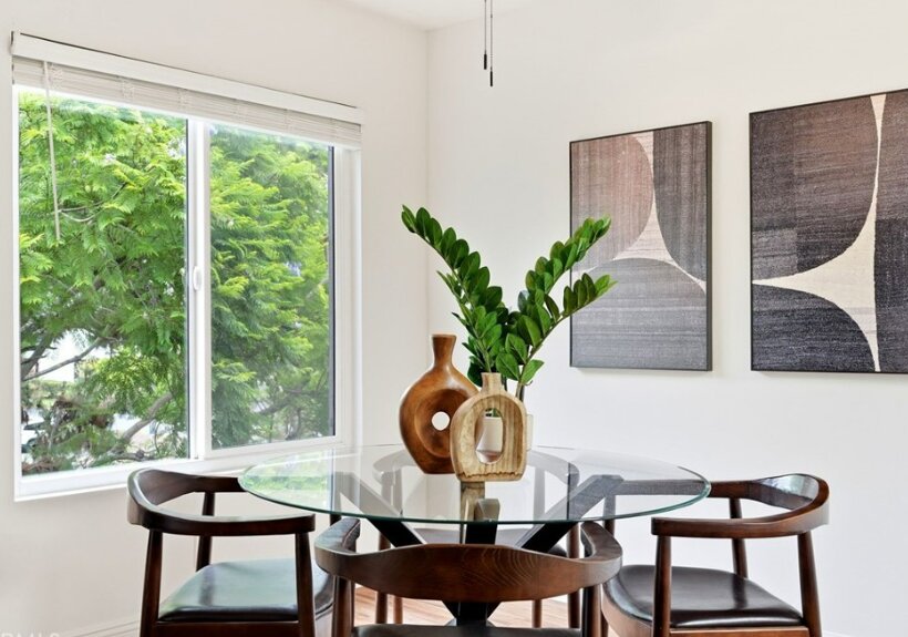 Home staging in Culver City, CA, dining room