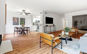 Home staging in Culver City, CA, living room