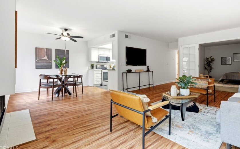 Home staging in Culver City, CA, living room