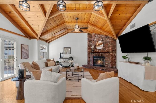 Home staging in Woodland Hills, CA, staged interior