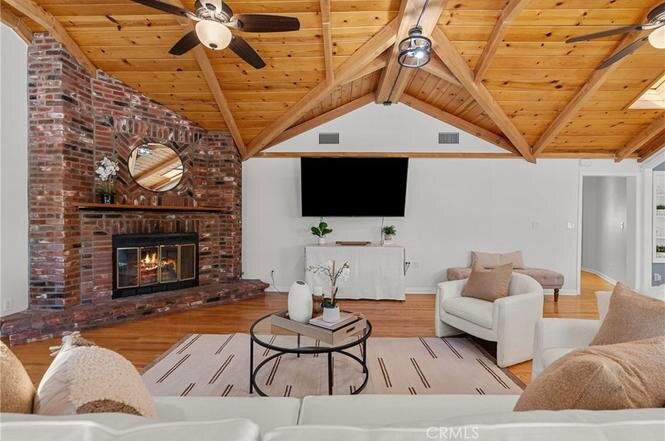Home staging in Woodland Hills, CA, staged interior